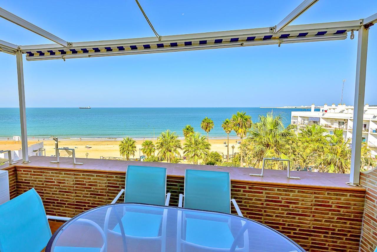 Ocean Sunset Beachfront House With Terraces Ель-Пуерто-де-Санта-Марія Екстер'єр фото