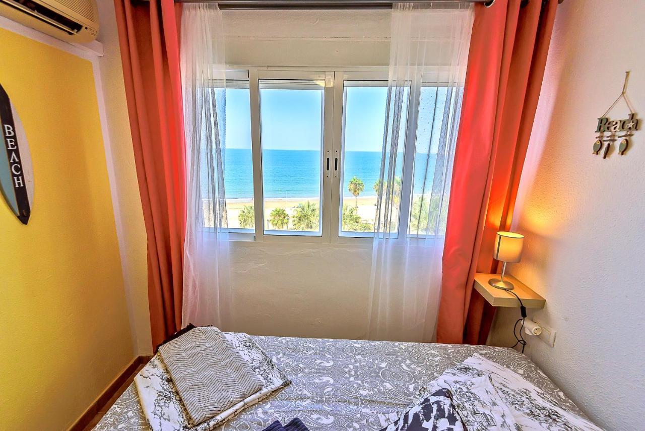 Ocean Sunset Beachfront House With Terraces Ель-Пуерто-де-Санта-Марія Екстер'єр фото