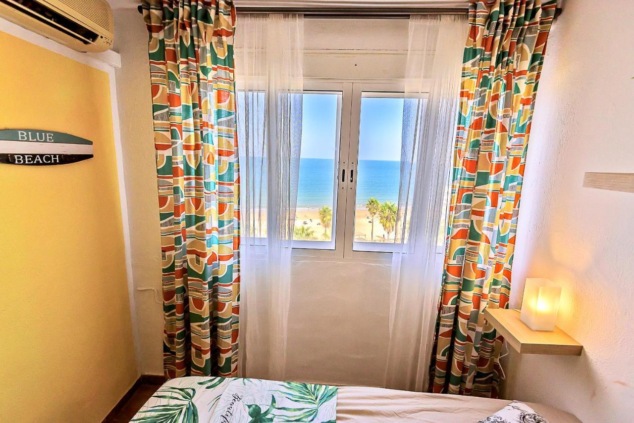 Ocean Sunset Beachfront House With Terraces Ель-Пуерто-де-Санта-Марія Екстер'єр фото