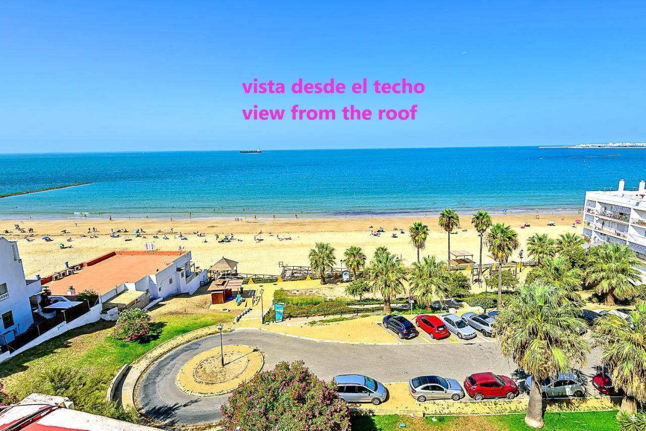 Ocean Sunset Beachfront House With Terraces Ель-Пуерто-де-Санта-Марія Екстер'єр фото