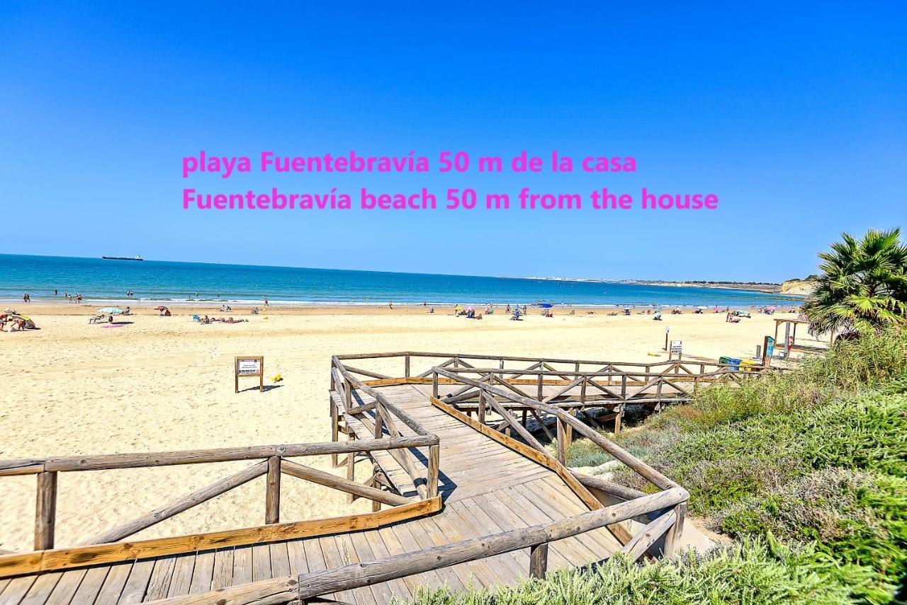 Ocean Sunset Beachfront House With Terraces Ель-Пуерто-де-Санта-Марія Екстер'єр фото