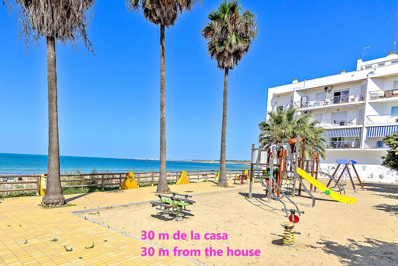 Ocean Sunset Beachfront House With Terraces Ель-Пуерто-де-Санта-Марія Екстер'єр фото